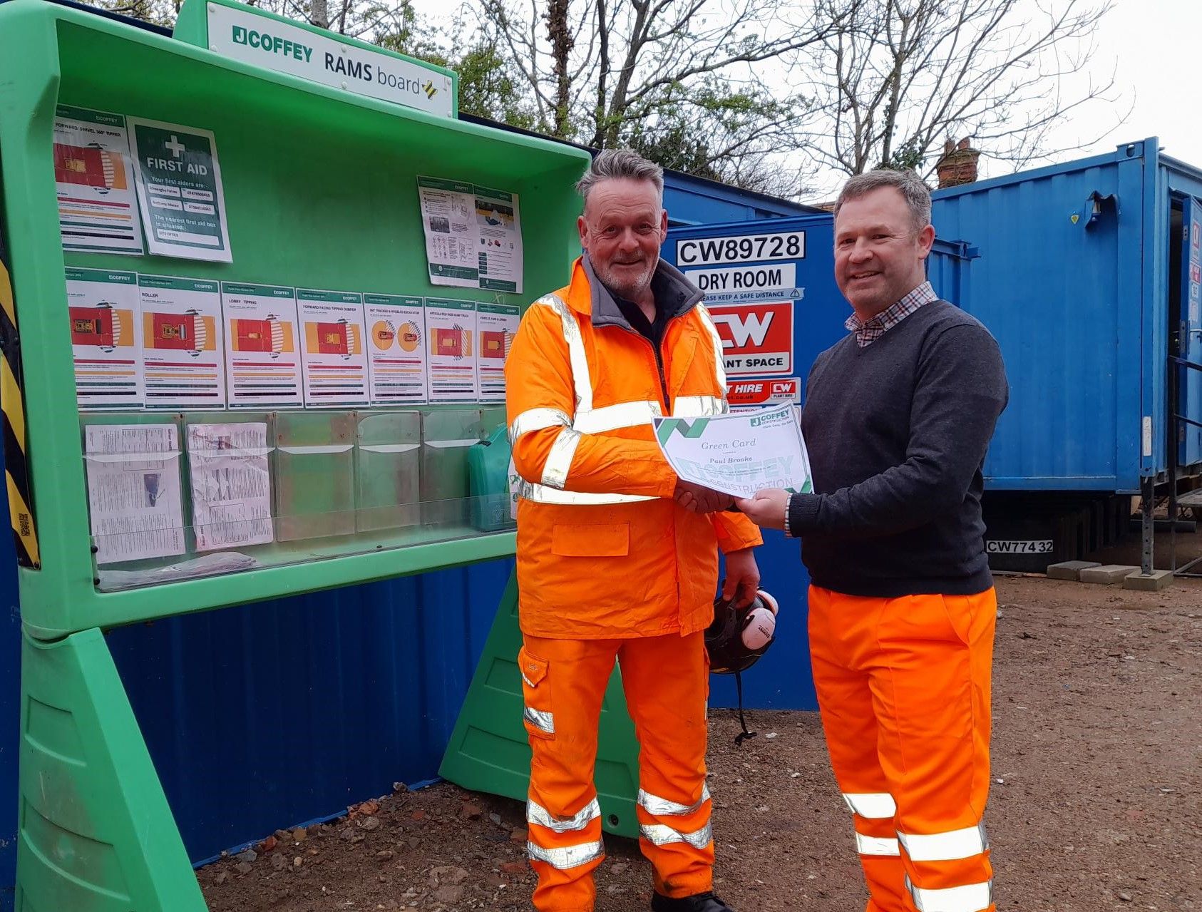 Green Card Award Winner! J Coffey Construction Ltd
